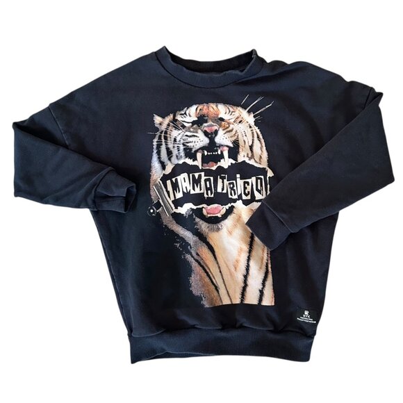 Rock Your Kid Tiger Face Mama Tried Crewneck Sweatshirt 7 - Picture 1 of 7